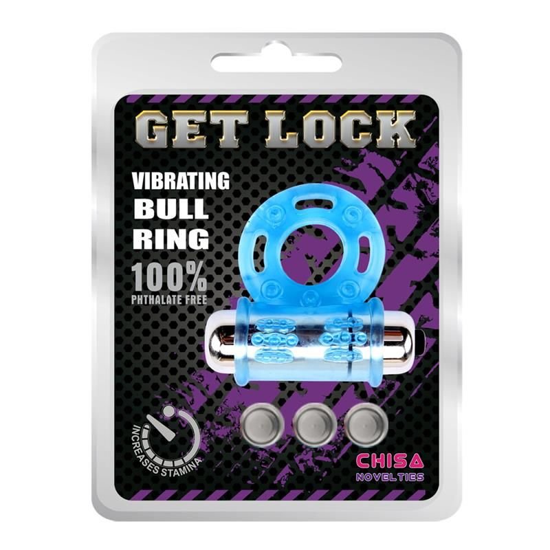 Chisa Vibrating Bull Ring-Blue