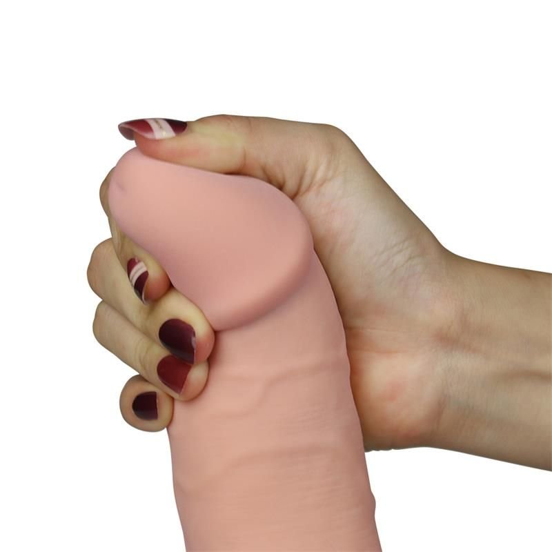 Lovetoy The Ultra Soft Dude dildo vibrador 8,8"