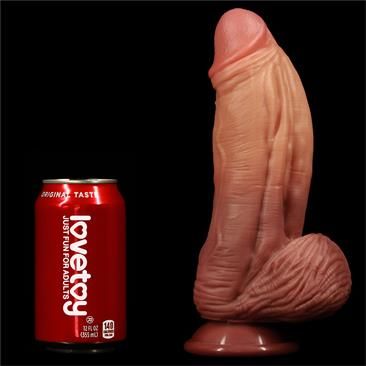 Lovetoy Nature King dildo de doble capa 10"