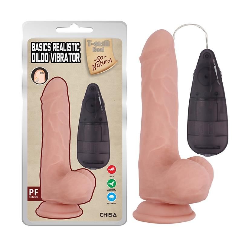 Chisa dildo vibrador realista Basics Realistic 7.8"