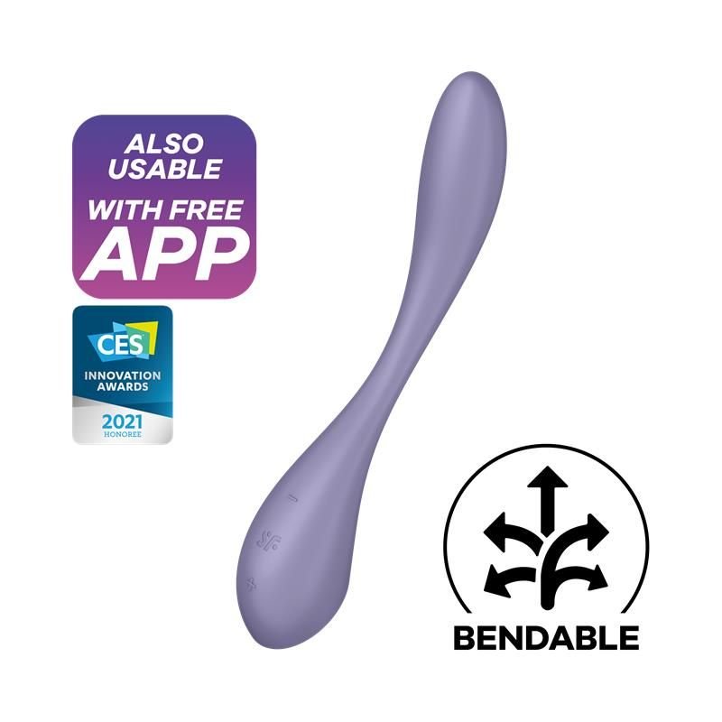 Satisfyer Flex 5+ Vibrador multipunto de punto G (Lila)