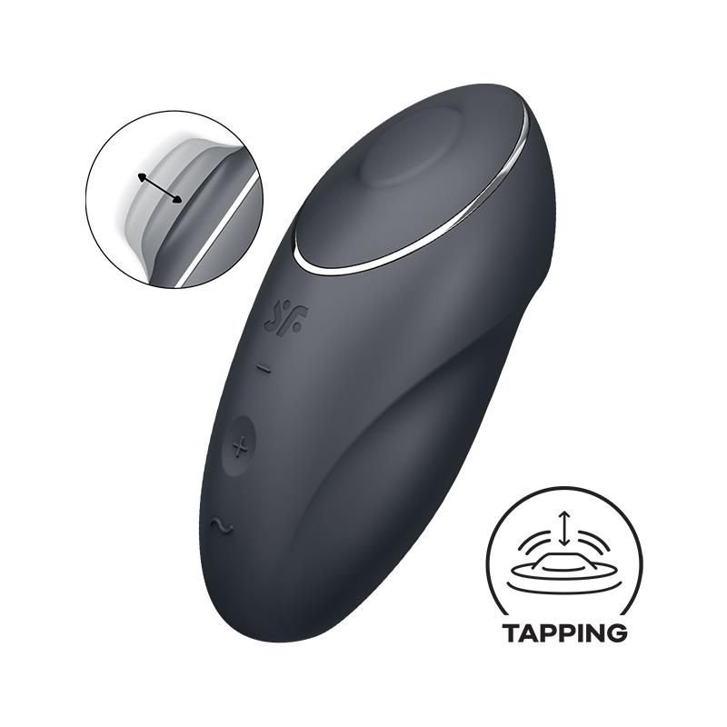 Satisfyer Tap and Climax 1 Vibrador y tapping (Negro)