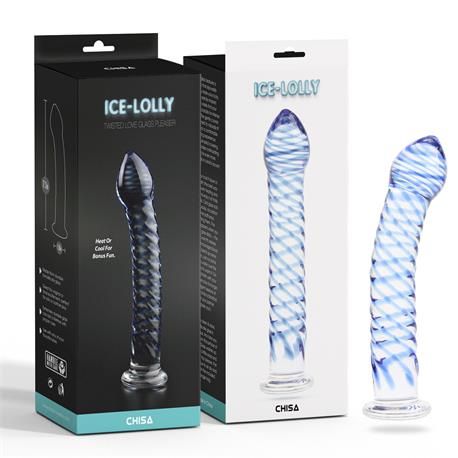 Chisa Twisted Lover dildo de cristal en espiral 7,1"