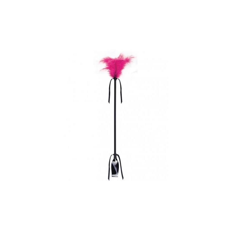 Secret Play plumero fucsia y fusta