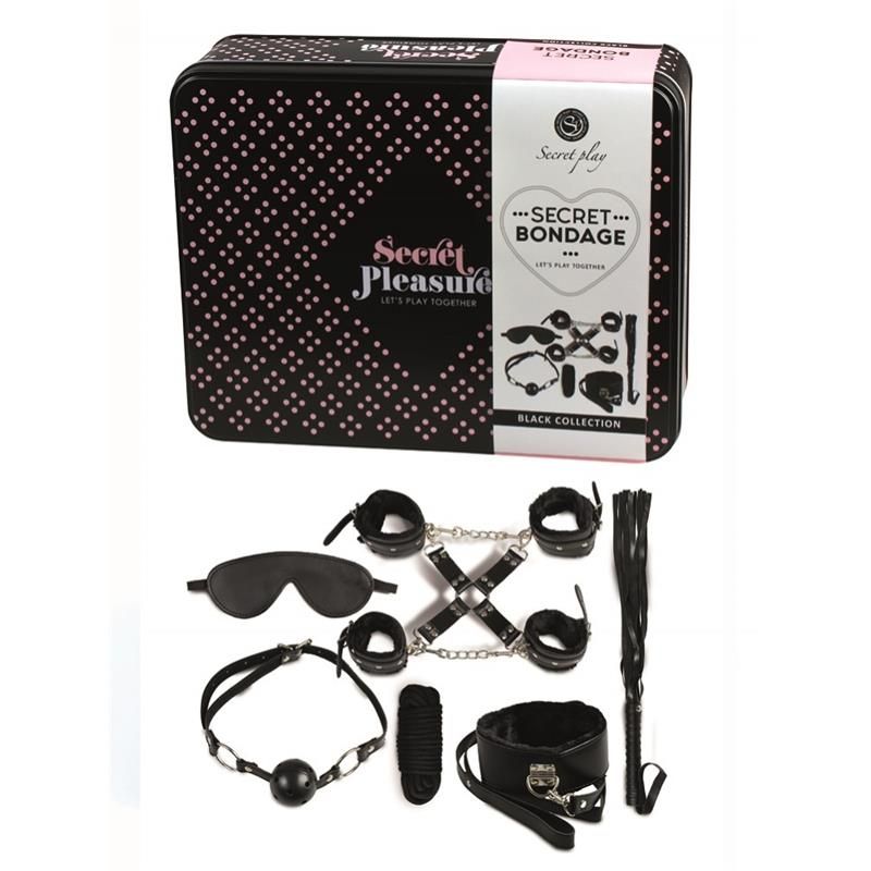 Secret Play set de 8 piezas, negro