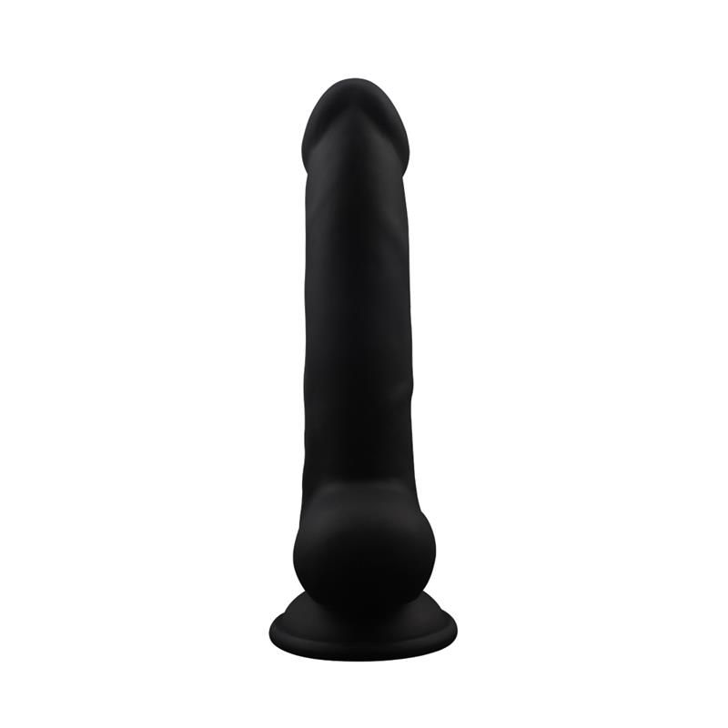 Dildo Chisa Trooper 8" de silicona líquida (negro)