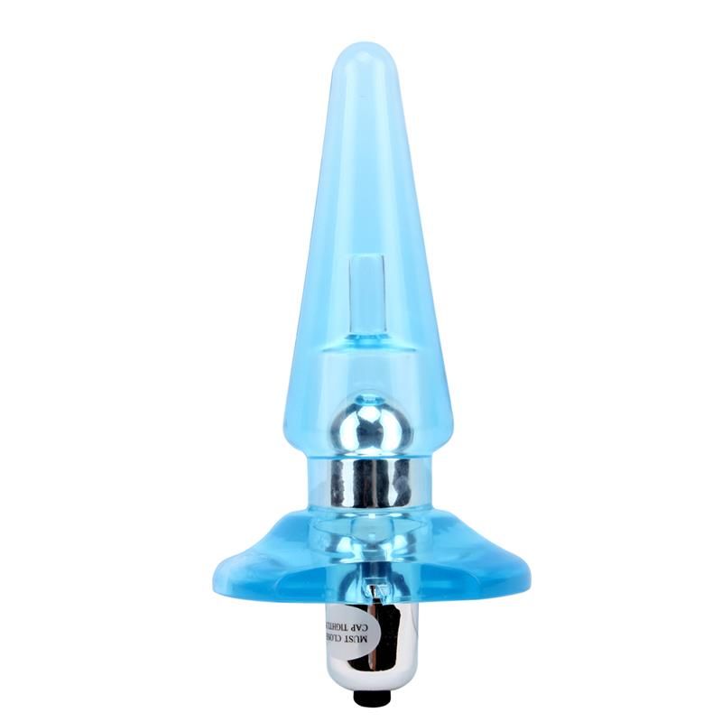 Plug anal vibrador Chisa Nicoles 12.5 x 3.2 cm azul