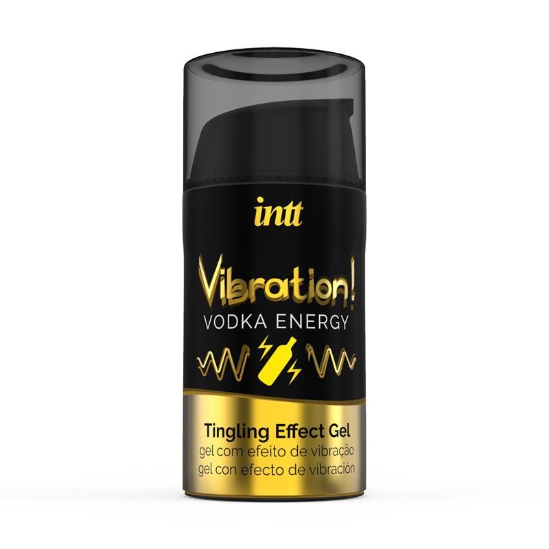 INTT vibrador líquido con efecto calor, aroma vodka 15 ml