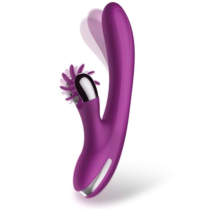 Action No. Two vibrador de dedo con rueda giratoria