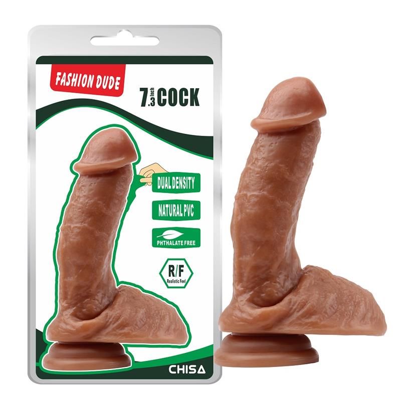 Dildo Chisa de densidad dual Fashion Dude 18.5 x 4.3 cm