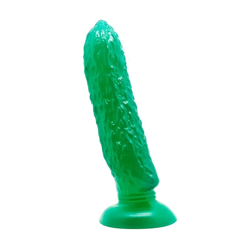 Baile dildo con forma de pepino