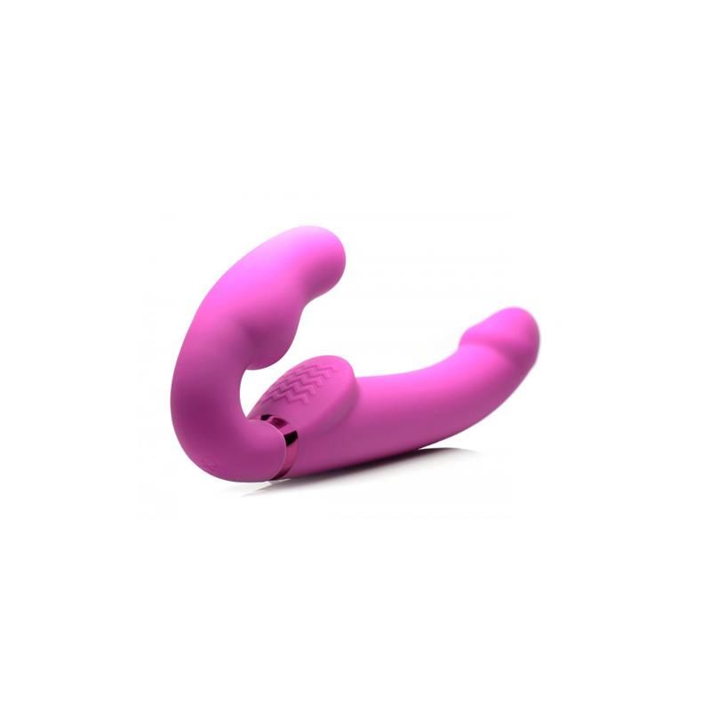Strap U strap-on sin arnés inflable (rosa)