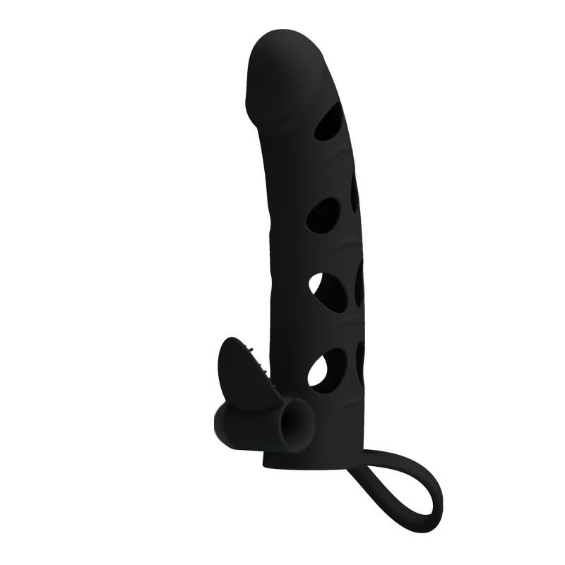 Pretty Love funda para el pene con bala vibradora (negro)