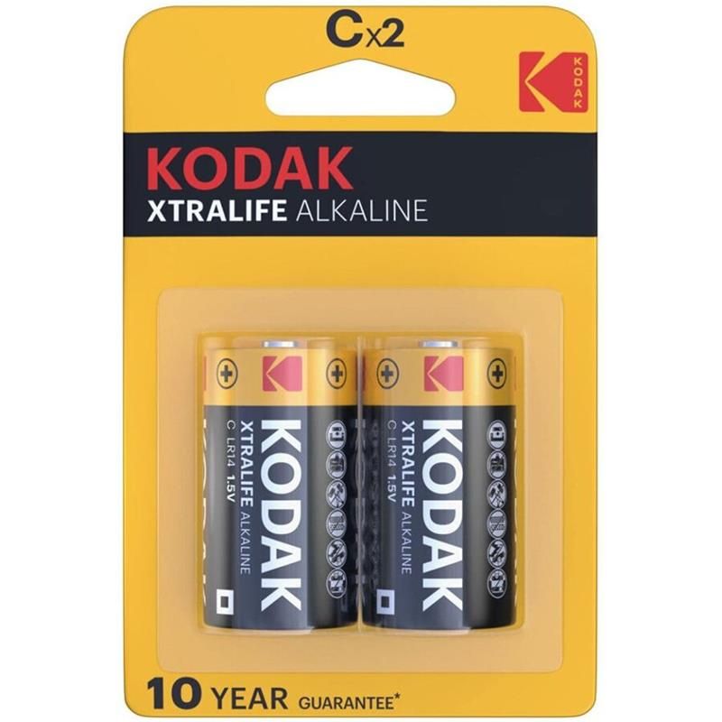 Batería Alcalina Kodak Xtralife C LR14 Blister de 2