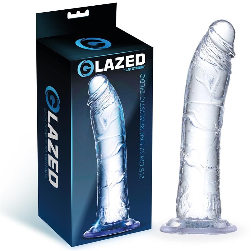 Glazed dildo realista 21,5 cm