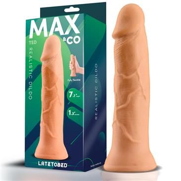 Max & Co Ted dildo realista 7,1" color piel
