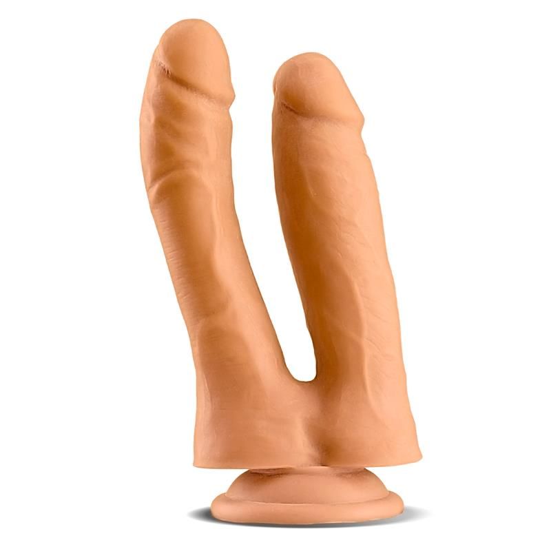 Max & Co Twin dildo doble realista 7,1" color piel