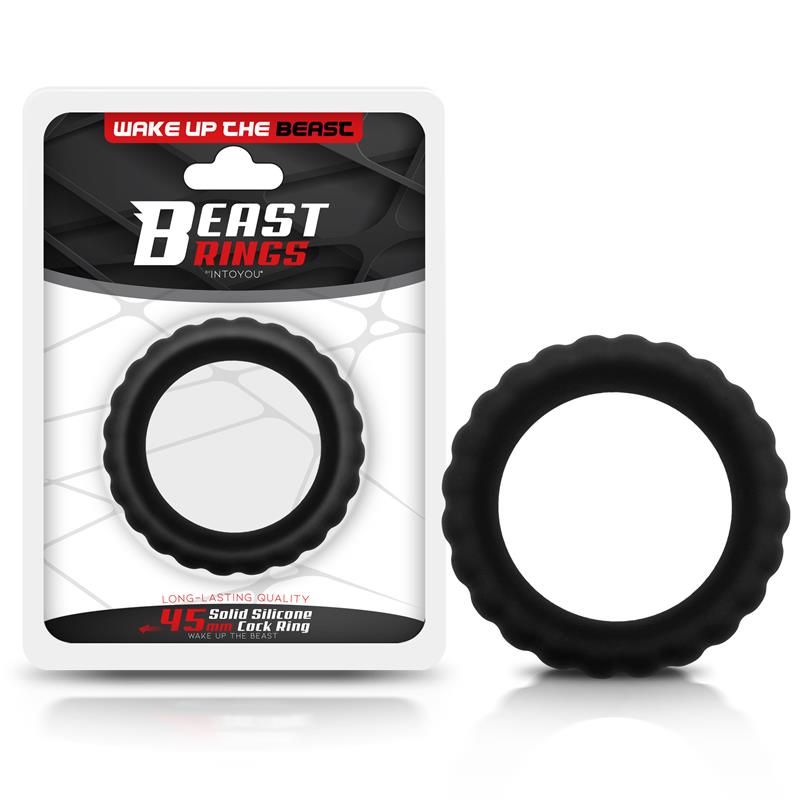 Beast Rings anillo de silicona maciza texturizado 4,5 cm