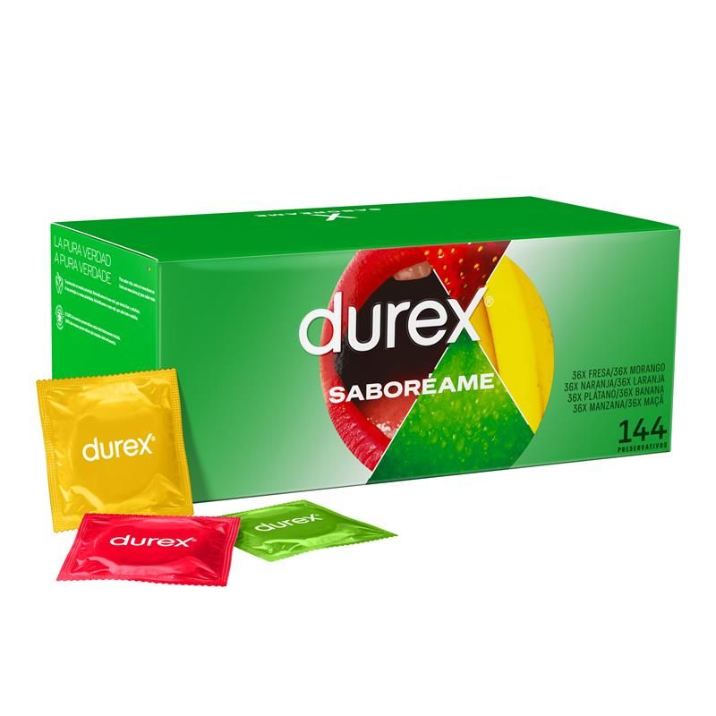 Durex preservativos Saboréame 144 unidades