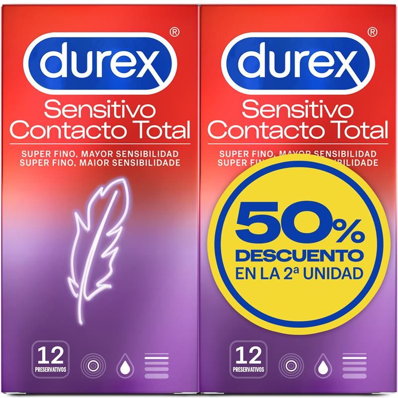 Durex preservativos Super Fine Sensitive dúo 2 x 12 unidades