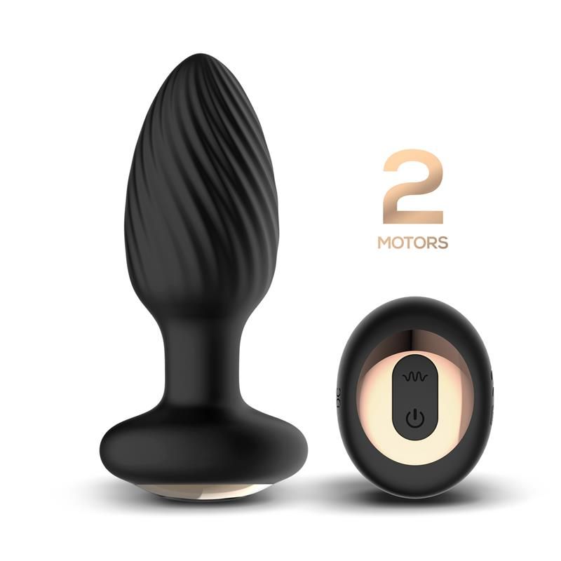 IntoYou Drago plug anal con vibración y giro 360º