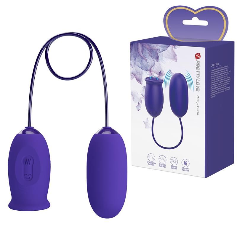 Pretty Love Daisy Youth huevo vibrador con lengua lamedora