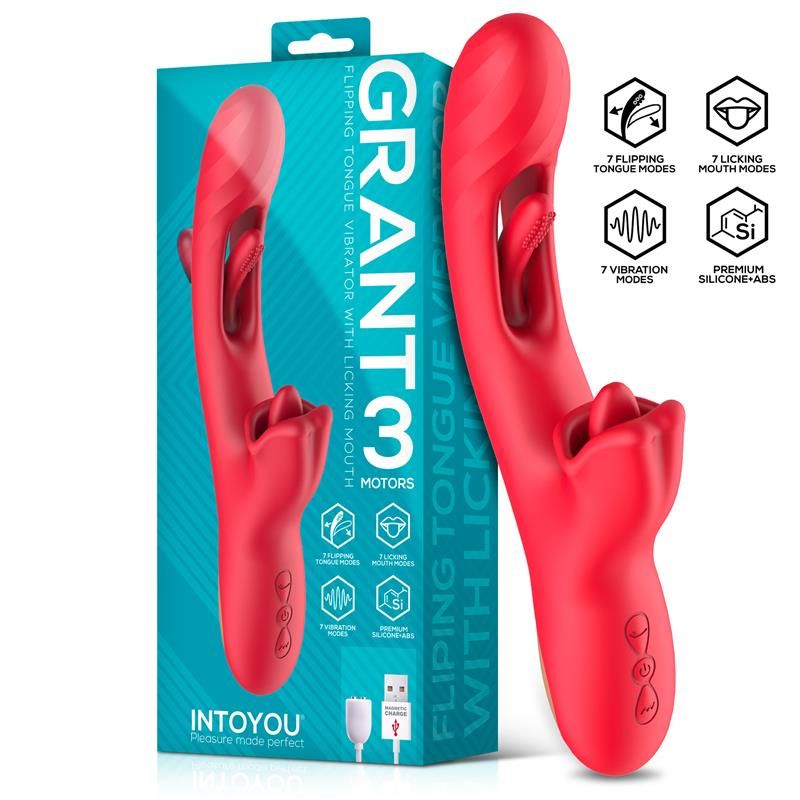 IntoYou Grant lengua batiente con boca lamedora 360º