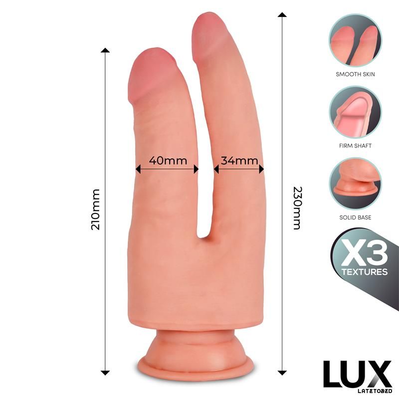 Lux Franz Triple Density dildo doble 8,2" - 9"