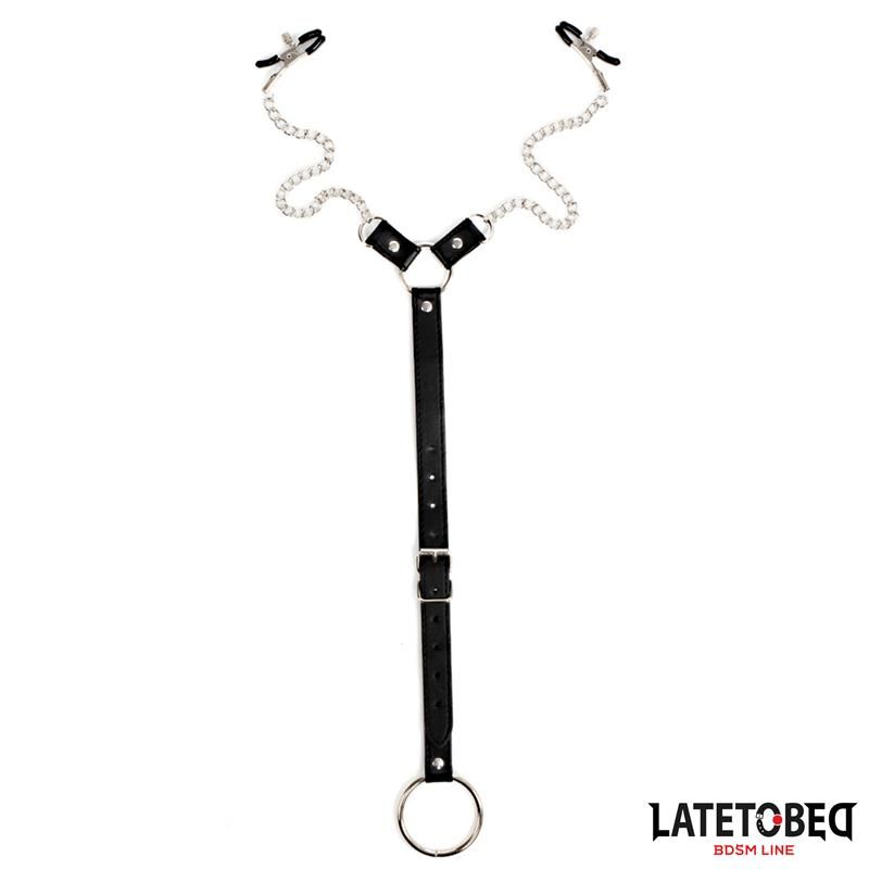LateToBed pinzas para pezones con correa ajustable