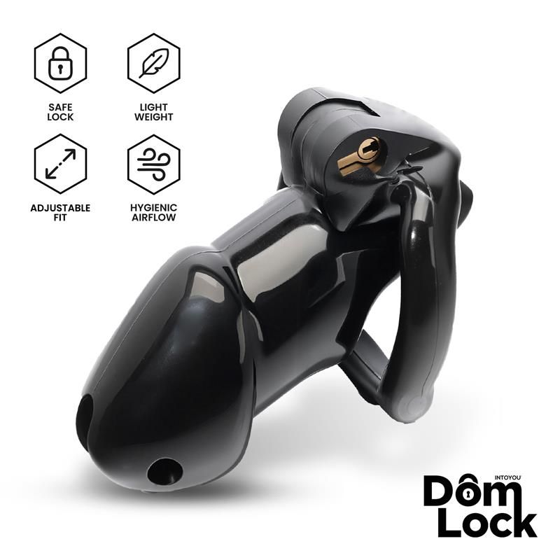 Domlock Guard jaula de castidad con cerradura interna talla M