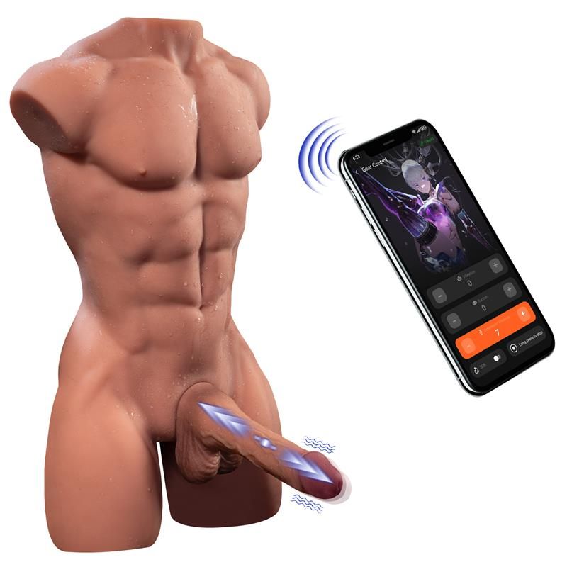 XISE Henry torso con dildo desmontable y de empuje
