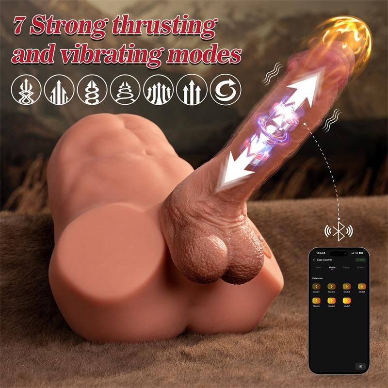 XISE Jonah medio torso con dildo desmontable