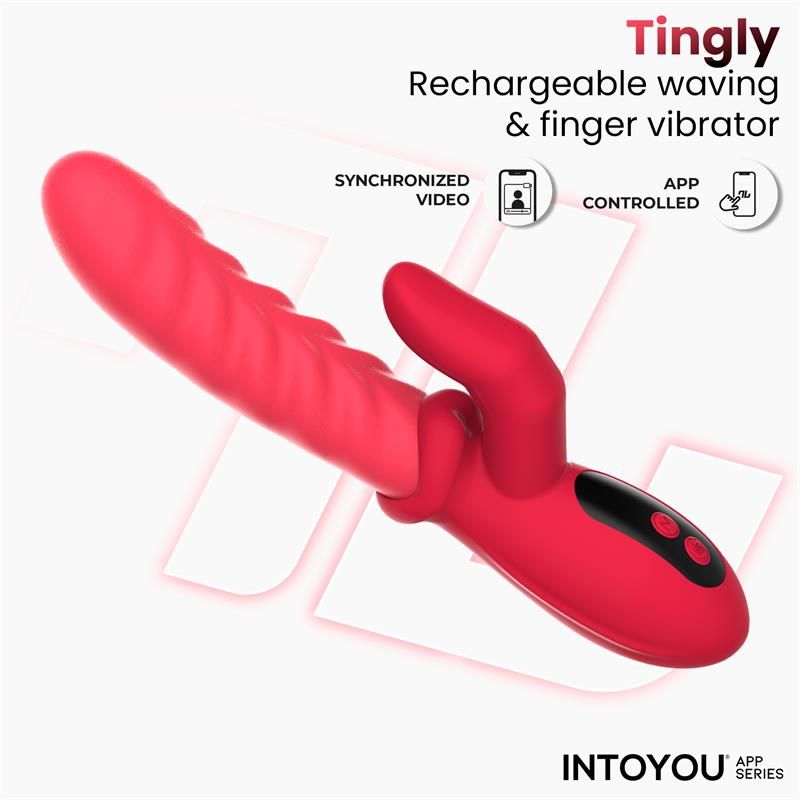 IntoYou Tingly vibrador con dedo, ondulación y app