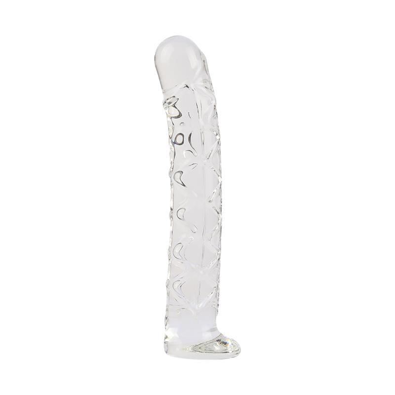 Chisa dildo de cristal con venas para principiantes 6,5"