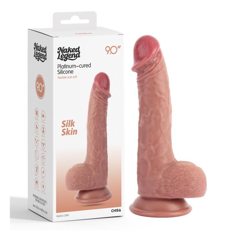 Chisa Silk Skin Dildo Silicona Líquida 23,5 cm