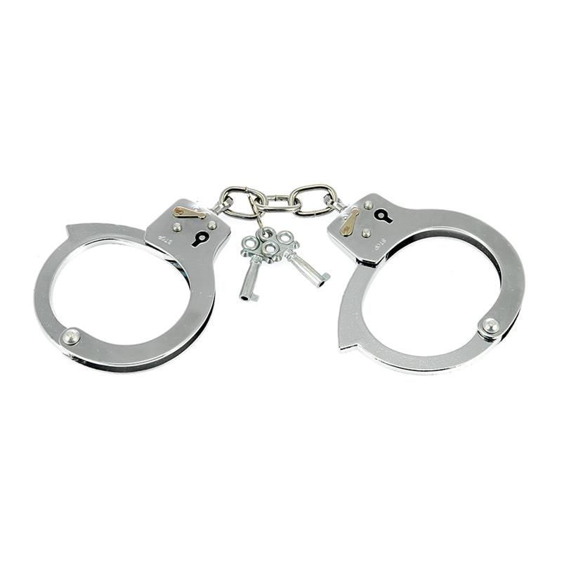 Bondage Play esposas de metal ajustables