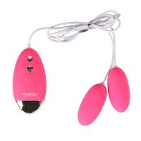 SheQu Yuesi huevo vibrador doble de silicona