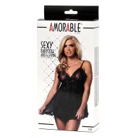 Amorable picardías con lazo y tanga a juego, imagen 4