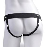 Fetish Fantasy Series strap-on elástico con dildo hueco eyaculador 9", imagen 3