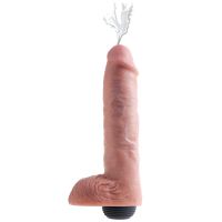 King Cock pene eyaculador con testículos 11", imagen 4