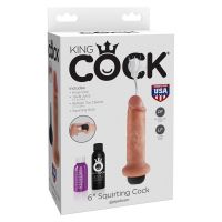King Cock pene eyaculador 6" - color piel, imagen 3