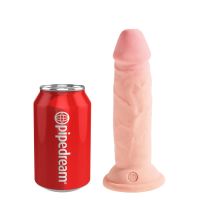 King Cock 3D Triple Density dildo Plus 6" color piel, imagen 2