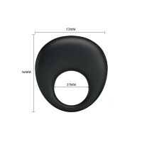 Pretty Love Trap anillo vibrador para el pene (negro), imagen 6