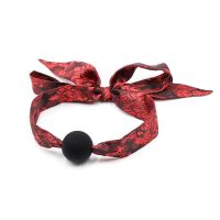 LateToBed mordaza de bola de silicona rojo/negro, imagen 6