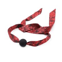 LateToBed mordaza de bola de silicona rojo/negro, imagen 5