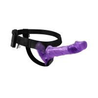 Baile arnés con dildo doble (morado), imagen 2