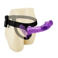 Baile arnés con dildo doble (morado), imagen 4