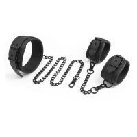 IntoYou set de collar y esposas, cuero vegano, imagen 4