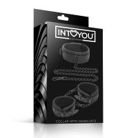 IntoYou set de collar y esposas, cuero vegano, imagen 3