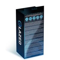 Glazed dildo de cristal realista con testículos 20 cm